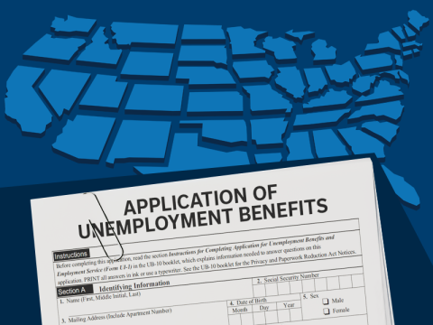 Application of Unemployment Benefits and outline of the United States