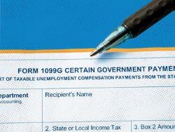 pen and form 1099G "Certain Government Payments"